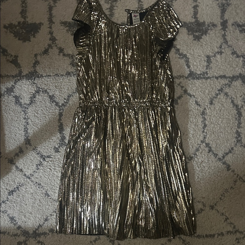 Shimmering Gold Kids Formal Dress